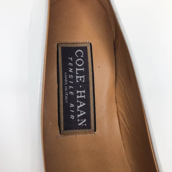 Cole Haan Tensile Air White Leather Slip Heels - Picture 2 of 11